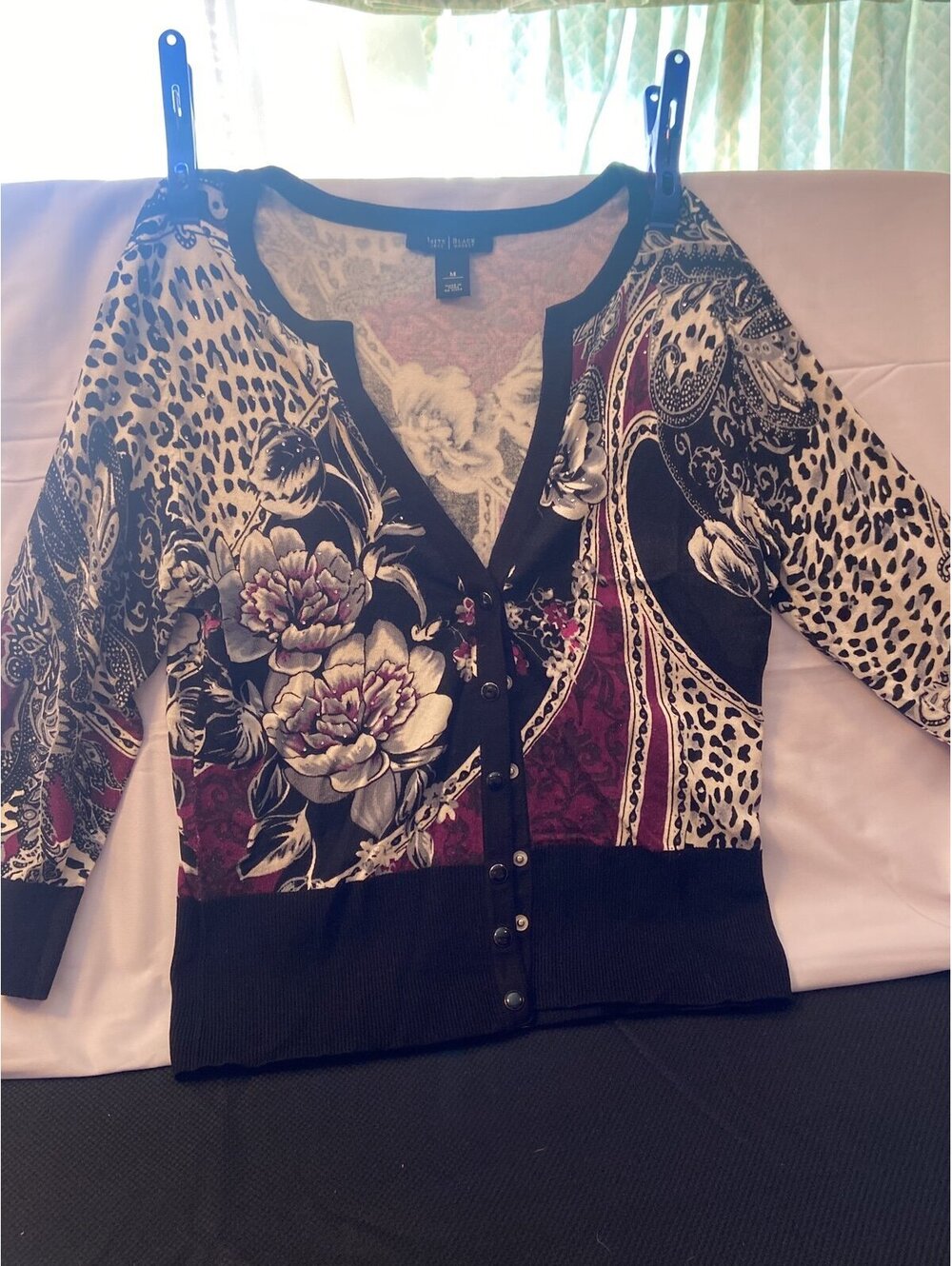 Ladies White House Black Market Cardigan size M